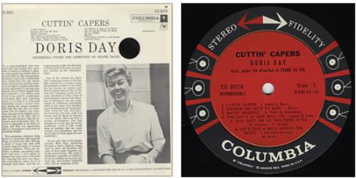 Doris Day Cuttin' Capers vinyl LP album (LP record) US DRDLPCU378080