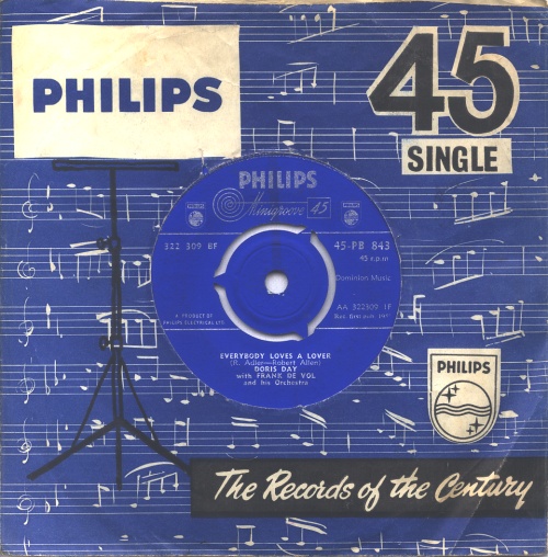 Doris Day Everybody Loves A Lover 7" vinyl single (7 inch record / 45) UK DRD07EV557009