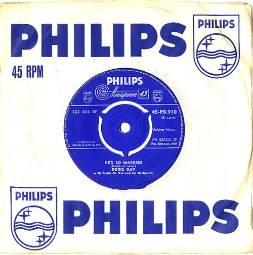 Doris Day He's So Married 7" vinyl single (7 inch record / 45) UK DRD07HE613277