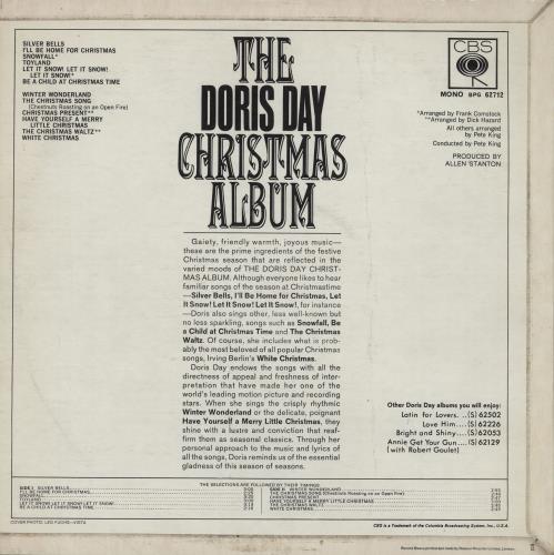 Doris Day The Doris Day Christmas Album vinyl LP album (LP record) UK DRDLPTH761405
