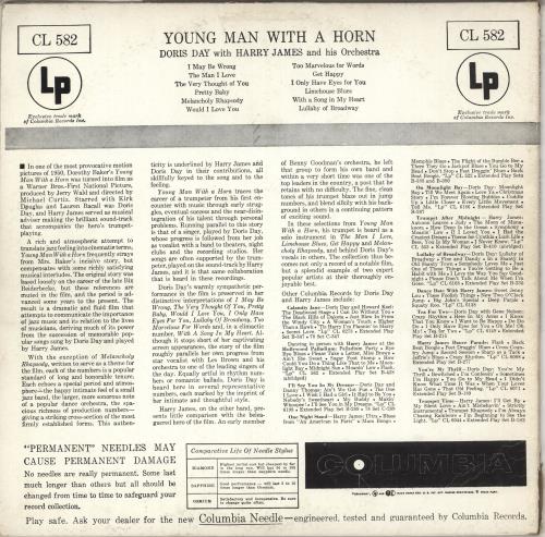Doris Day Young Man With A Horn vinyl LP album (LP record) Canadian DRDLPYO711931