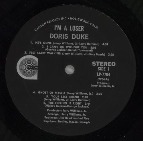 Doris Duke I'm A Loser vinyl LP album (LP record) US DYXLPIM697301