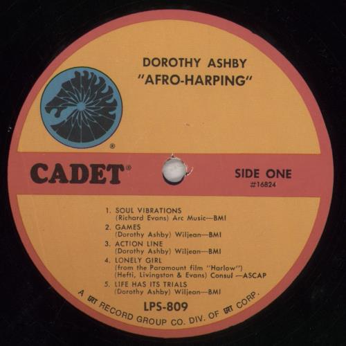 Dorothy Ashby Afro-Harping - 2nd vinyl LP album (LP record) US D~ALPAF853669