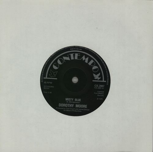 Dorothy Moore Misty Blue - Solid 7" vinyl single (7 inch record / 45) UK DM307MI575312