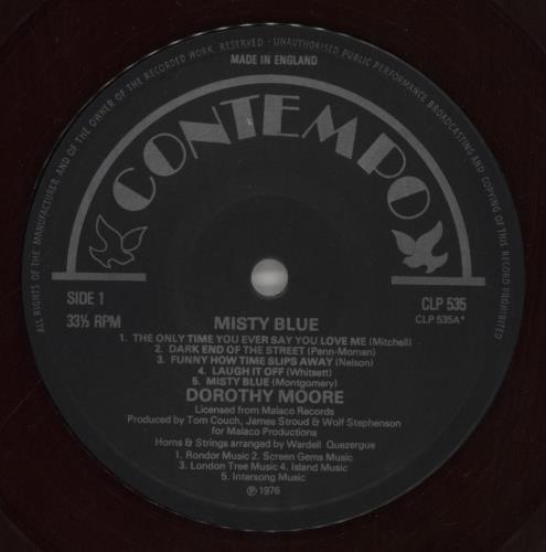 Dorothy Moore Misty Blue vinyl LP album (LP record) UK DM3LPMI479128