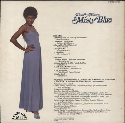 Dorothy Moore Misty Blue vinyl LP album (LP record) UK DM3LPMI479128