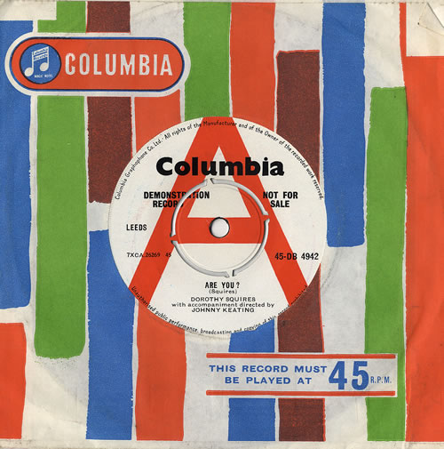 Dorothy Squires Are You ? 7" vinyl single (7 inch record / 45) UK DE607AR481074