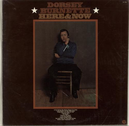 Dorsey Burnette Here & Now vinyl LP album (LP record) US D6RLPHE699255