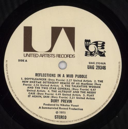 Dory Previn Reflections In A Mud Puddle + poster vinyl LP album (LP record) UK DOILPRE835519