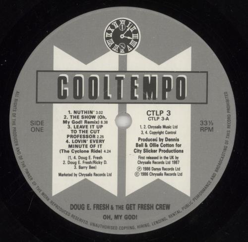 Doug E. Fresh & The Get Fresh Crew Oh, My God! vinyl LP album (LP record) UK DPFLPOH508405