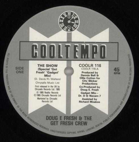 Doug E. Fresh & The Get Fresh Crew The Show 12" vinyl single (12 inch record / Maxi-single) UK DPF12TH868597