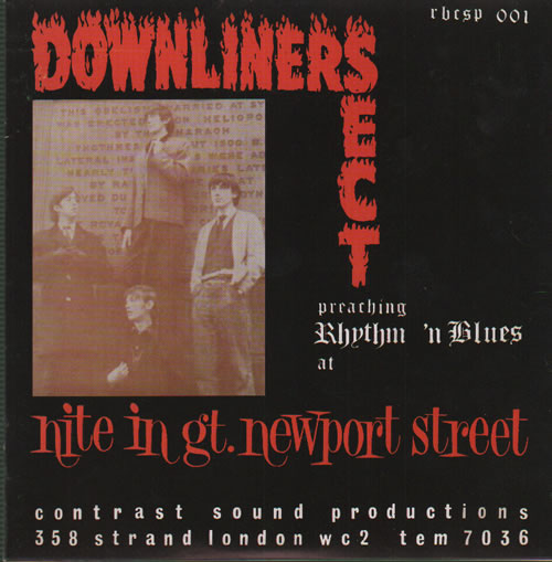 Downliners Sect At Nite In Gt. Newport Street EP - Autographed 7" vinyl single (7 inch record / 45) Spanish DWS07AT635680