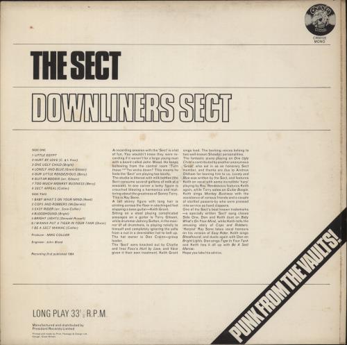 Downliners Sect The Sect - Punk From The Vaults! vinyl LP album (LP record) UK DWSLPTH505490