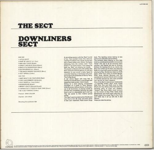 Downliners Sect The Sect vinyl LP album (LP record) German DWSLPTH701269