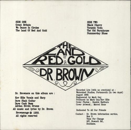 Dr Brown The Land Of Red And Gold vinyl LP album (LP record) UK DR0LPTH853753