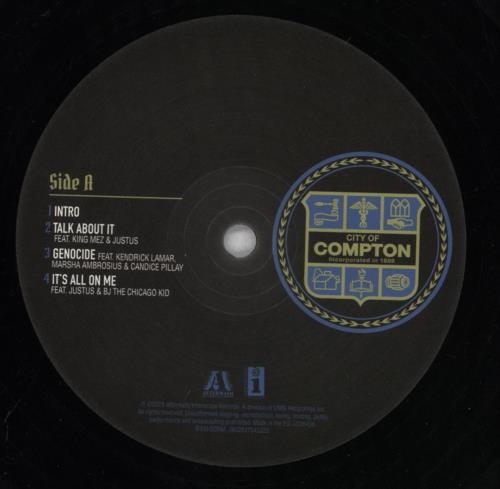 Dr Dre Compton [A Soundtrack By Dr. Dre] 2-LP vinyl record set (Double LP Album) UK DR.2LCO835600