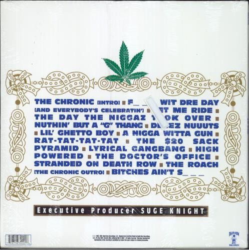 Dr Dre The Chronic - Sealed 2-LP vinyl record set (Double LP Album) US DR.2LTH806695