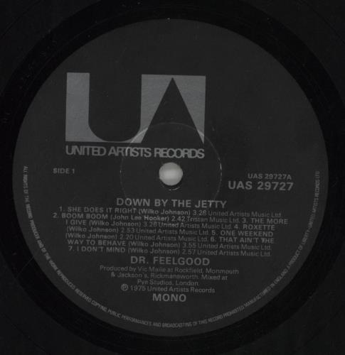 Dr Feelgood Down By The Jetty - VG vinyl LP album (LP record) UK DRFLPDO754022