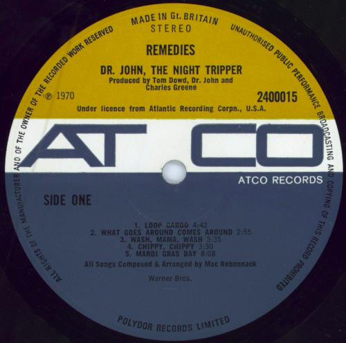 Dr John Remedies - 1st - EX vinyl LP album (LP record) UK DRJLPRE784601