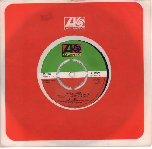 Dr John Such A Night 7" vinyl single (7 inch record / 45) UK DRJ07SU668708