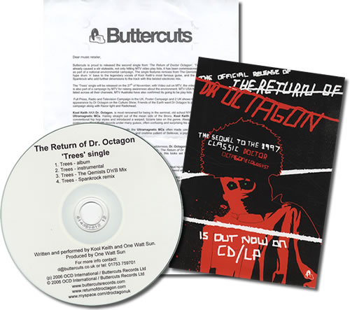 Dr Octagon Trees CD-R acetate UK OCTCRTR415663