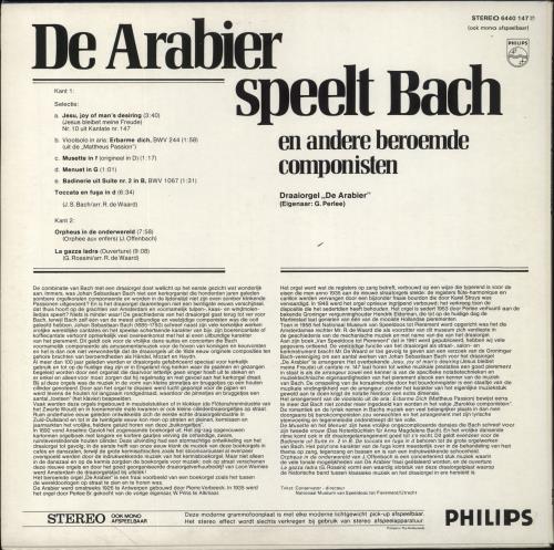 Draaiorgel De Arabier De Arabier Speelt Bach En Andere Beroemde Componisten vinyl LP album (LP record) Dutch 8SNLPDE856762