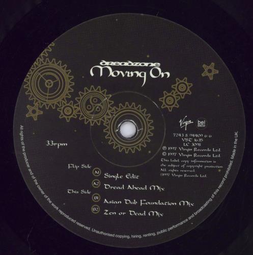 DreadZone Moving On 12" vinyl single (12 inch record / Maxi-single) UK DZO12MO829585