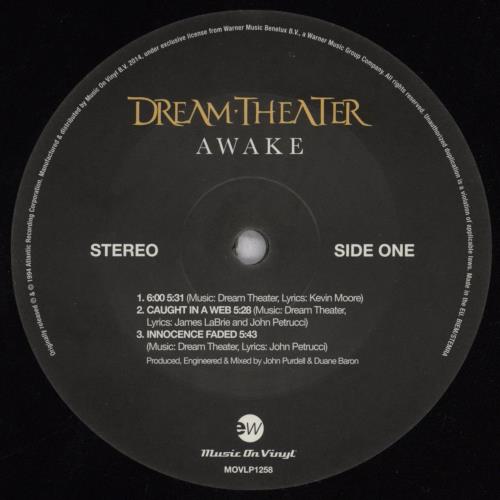 Dream Theater Awake - 180gm 2-LP vinyl record set (Double LP Album) UK DRT2LAW843913