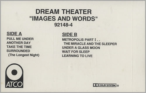 Dream Theater Images And Words cassette album US DRTCLIM454483