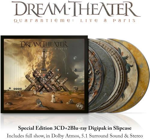 Dream Theater Quarantime: Live  Paris - 3-CD & 2-Blu-ray Dolby Atmos 5.1 Surround Sound Box Set - Sealed CD Album Box Set UK DRTDXQU880212