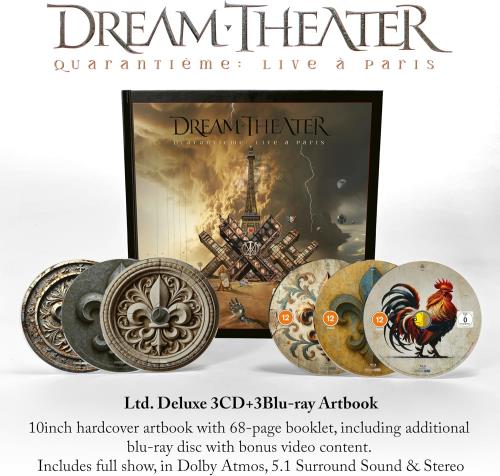 Dream Theater Quaranti�me: Live � Paris - 3-CD & 3-Blu-ray Box Set - Sealed CD Album Box Set UK DRTDXQU880200