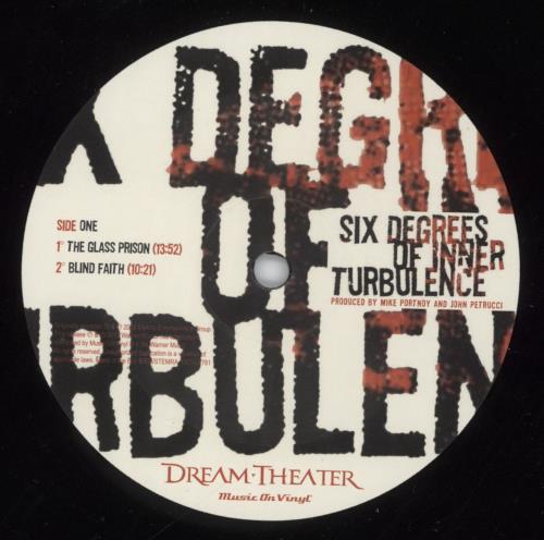 Dream Theater Six Degrees Of Inner Turbulence - 180 Gram Vinyl 2-LP vinyl record set (Double LP Album) UK DRT2LSI873344