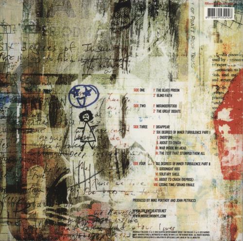 Dream Theater Six Degrees Of Inner Turbulence - 180 Gram Vinyl 2-LP vinyl record set (Double LP Album) UK DRT2LSI873344