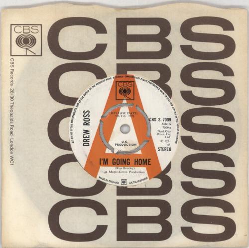 Drew Ross I'm Going Home 7" vinyl single (7 inch record / 45) UK 8T807IM851743