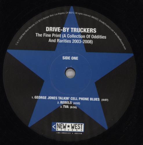Drive-By Truckers The Fine Print (a collection of oddities and rarities-2003-2008) 2-LP vinyl record set (Double LP Album) US 0T72LTH842741
