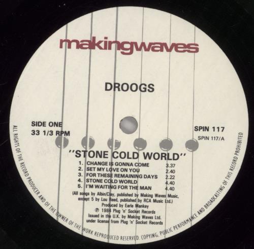 Droogs Stone Cold World vinyl LP album (LP record) UK E5OLPST860719