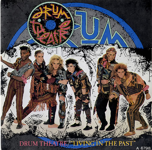 Drum Theatre Living In The Past 7" vinyl single (7 inch record / 45) UK UMR07LI622057