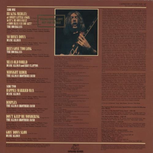 Duane Allman The Best Of Duane Allman - Gold Stamp - EX vinyl LP album (LP record) UK UANLPTH865273