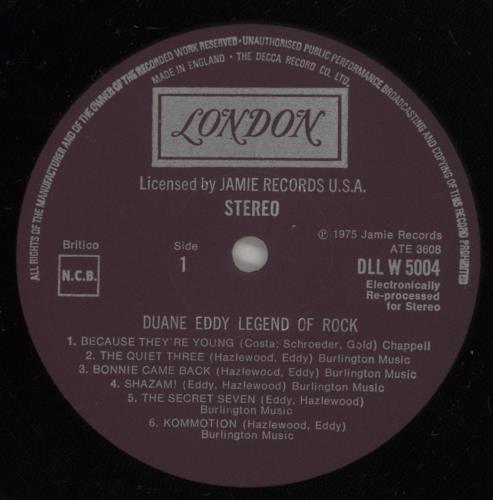 Duane Eddy Legend Of Rock 2-LP vinyl record set (Double LP Album) UK DUA2LLE587658