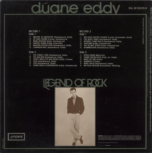 Duane Eddy Legend Of Rock 2-LP vinyl record set (Double LP Album) UK DUA2LLE587658