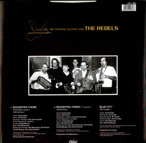 Duane Eddy Rockestra Theme 12" vinyl single (12 inch record / Maxi-single) UK DUA12RO519658