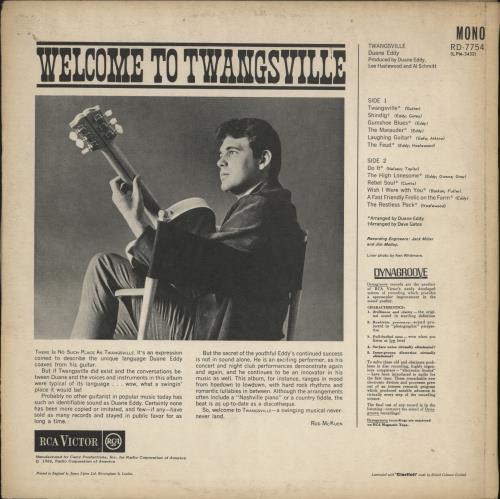 Duane Eddy Twangsville vinyl LP album (LP record) UK DUALPTW788305
