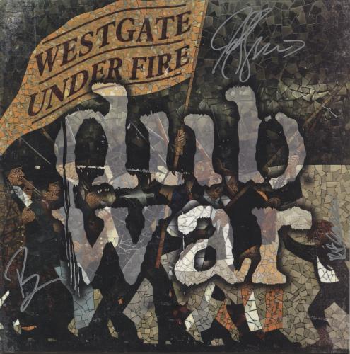 Dub War Westgate Under Fire - Red Vinyl - Autographed vinyl LP album (LP record) UK DC4LPWE875421