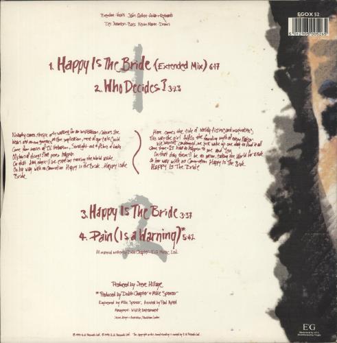 Dubh Chapter Happy Is The Bride 12" vinyl single (12 inch record / Maxi-single) UK 8-H12HA865339