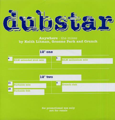 Dubstar Anywhere - Double Pack 12" vinyl single (12 inch record / Maxi-single) UK DUB12AN77012