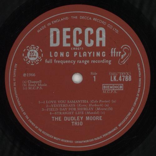 Dudley Moore Genuine Dud vinyl LP album (LP record) UK DLELPGE851956