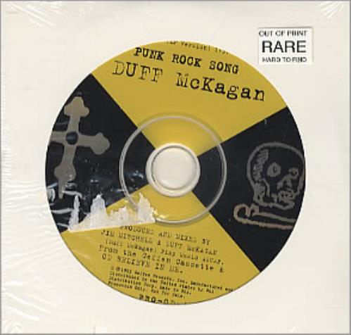 Duff McKagan Punk Rock Song CD single (CD5 / 5") US DMCC5PU81684