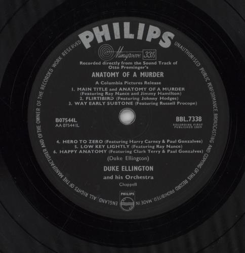 Duke Ellington Anatomy Of A Murder vinyl LP album (LP record) UK DA3LPAN448839