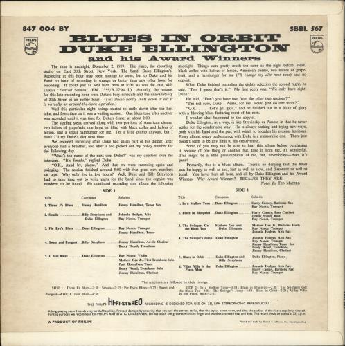 Duke Ellington Blues In Orbit - 1st vinyl LP album (LP record) UK DA3LPBL724114