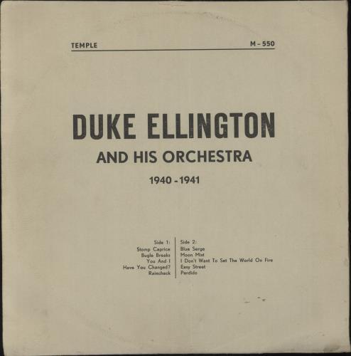 Duke Ellington Duke Ellington And His Orchestra 1940-1941 vinyl LP album (LP record) UK DA3LPDU332387